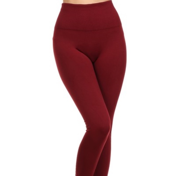 Women High Waist "FLEECE" Leggings - Picture 4 of 7